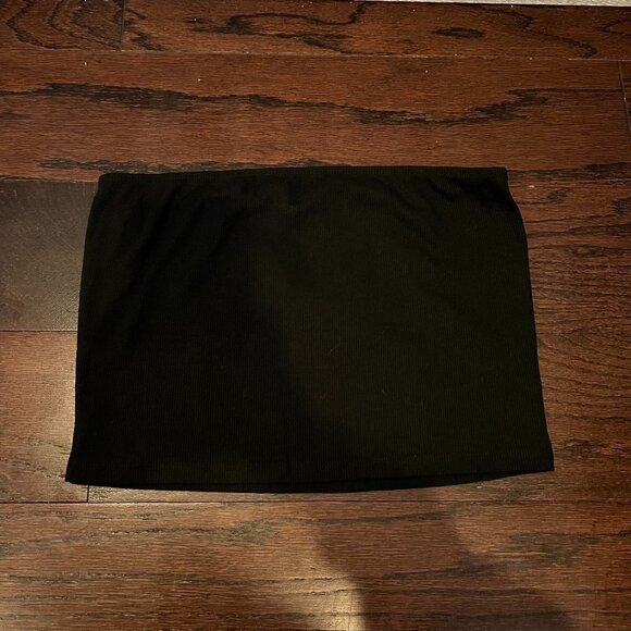 SHEIN Women's Black Strapless Cropped Tube Top Size M - Picture 1 of 2